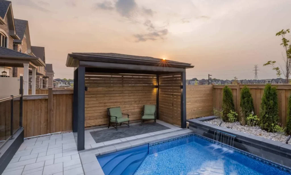 Custom Gazebo and Swimming Pool