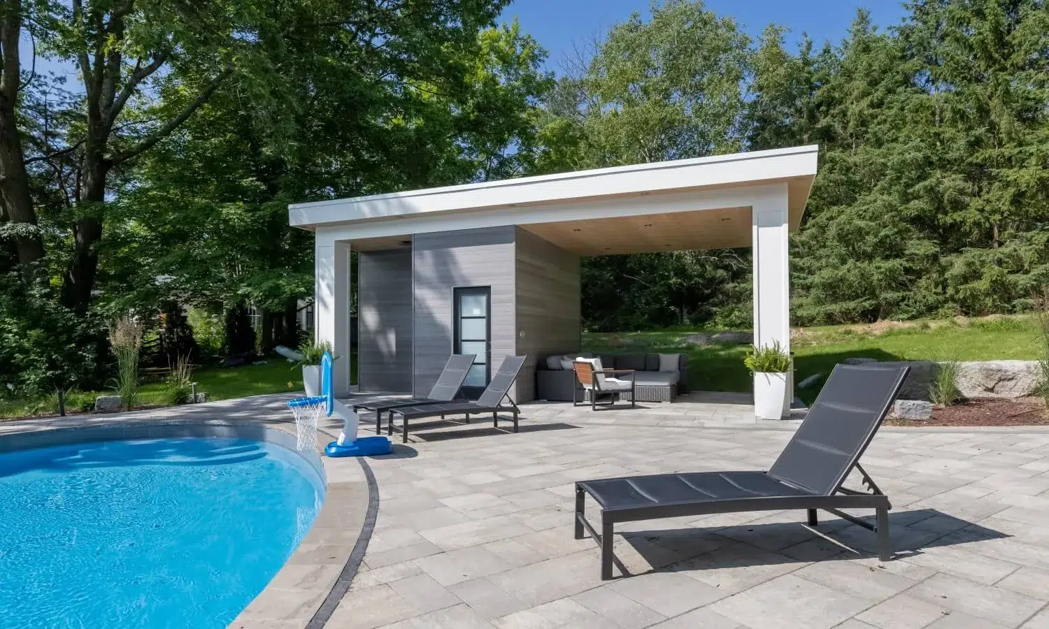 Custom pool cabana